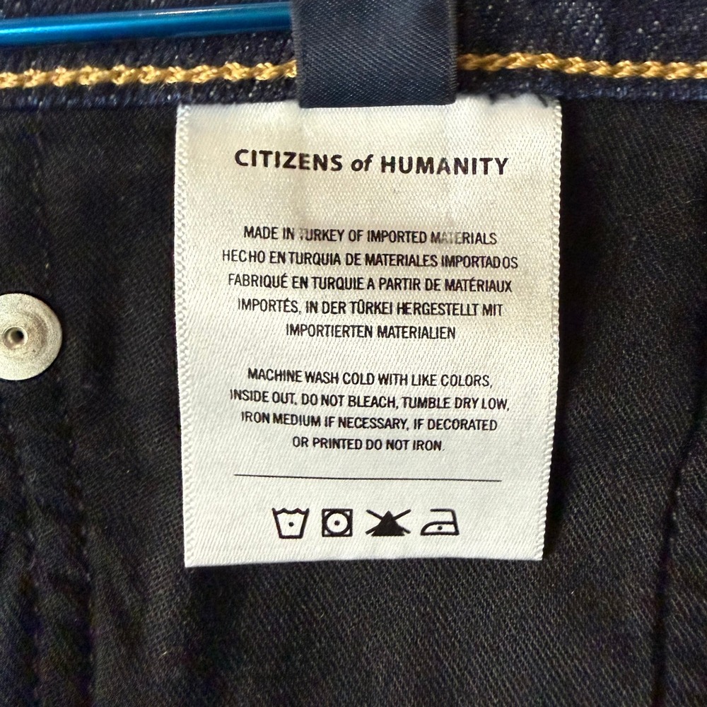 Citizens of Humanity Vidia Jeans Womens 31 Blue Dark‎ Wash High Rise Wide Leg - Picture 6 of 14